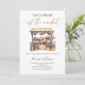 Ze is net klaar met het Market Vrijgezellenfeest P Kaart (Staand voorkant)