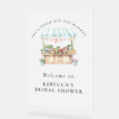 Ze is net uit de markt Vrijgezellenfeest Welkom Acryl Bord (Hoek)