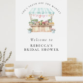 Ze is net uit de markt Vrijgezellenfeest Welkom Poster (Keuken)