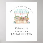 Ze is net uit de markt Vrijgezellenfeest Welkom Poster (Voorkant)