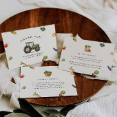 Ze is net van de boerenmarkt bruids douche bedankkaart