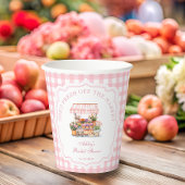 Ze is net van de markt Florale Bruidsborrel Papieren Bekers