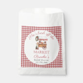 Ze is net van de markt Kerst Bruidsborrel Bedankzakje (Voorkant)