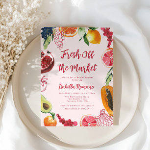 Ze is net van de markt Roze Bruidsdouche Kaart