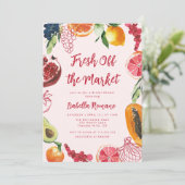Ze is net van de markt Roze Bruidsdouche Kaart (Staand voorkant)