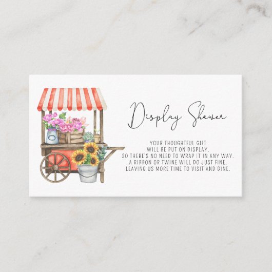 Ze is net van de markt - Showershow Informatiekaartje (Voorkant)