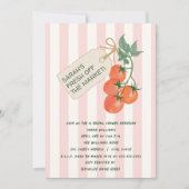 Ze is net van de markt Tomaten Bruidsfeest Kaart (Voorkant)