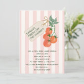 Ze is net van de markt Tomaten Bruidsfeest Kaart (Staand voorkant)