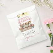 Ze is net vers van de markt bedankzakje (Gezegeld)