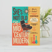 Ze is niet oud Ik ben midden eeuw moderne feestuit Kaart (Staand voorkant)