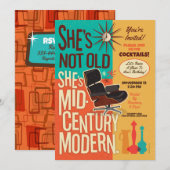 Ze is niet oud Ik ben midden eeuw moderne feestuit Kaart (Voorkant / Achterkant)