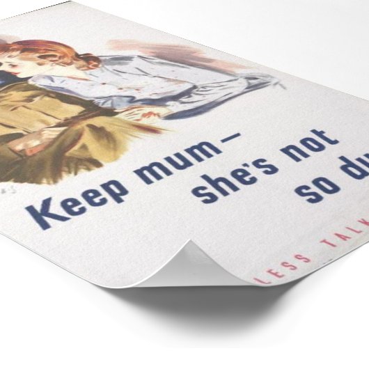 Ze is niet zo dom. poster (Hoek)