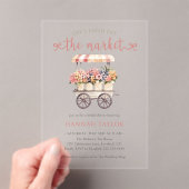 Ze is nog vers van de markt Vrijgezellenfeest Acryl Uitnodigingen (Insitu (Draagbaar))