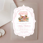 Ze is nog vers van de markt Vrijgezellenfeest Acryl Uitnodigingen