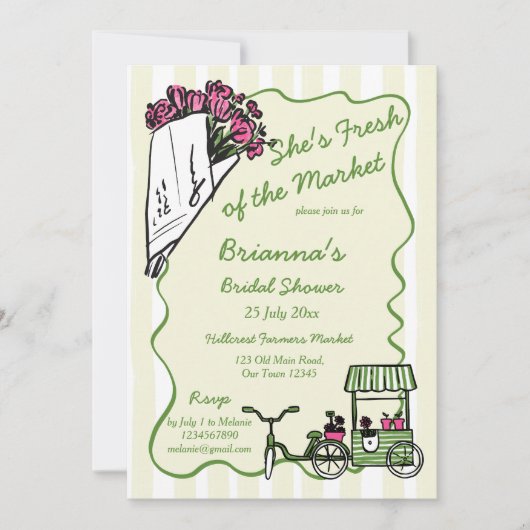 Ze is nog vers van het vrijgezellenfeest van de ma kaart (Voorkant)