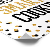 Ze is 'One Smart Cookie Afstudeerder Party Sign' Poster (Hoek)