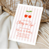 Ze is onze kleine kers op top meisjes 1e verjaarda kaart