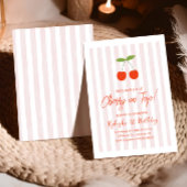 Ze is onze kleine kers op top meisjes 1e verjaarda kaart