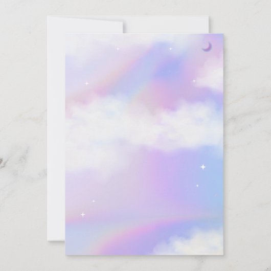 Ze is op cloud 9 Bachelorette Dreamweaver Pastel S Kaart (Achterkant)