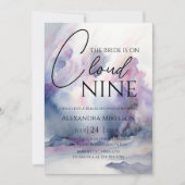 Ze is op cloud 9 Elegant Vrijgezellenfeest Dreamwe Kaart (Voorkant)