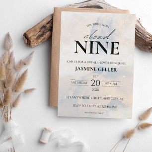 Ze is op cloud 9 Elegant Vrijgezellenfeest Dreamwe Kaart