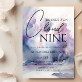 Ze is op cloud 9 Elegant Vrijgezellenfeest Dreamwe Kaart