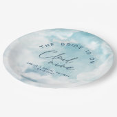 Ze is op cloud 9 Elegant Vrijgezellenfeest Dreamwe Papieren Bordje (Gekanteld)