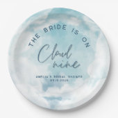 Ze is op cloud 9 Elegant Vrijgezellenfeest Dreamwe Papieren Bordje (Voorkant)