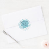Ze is op cloud 9 Elegant Vrijgezellenfeest Dreamwe Ronde Sticker (Envelop)