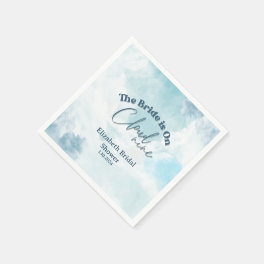 Ze is op cloud 9 Elegant Vrijgezellenfeest Dreamwe Servet (Hoek)