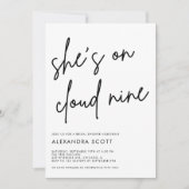 Ze is op Cloud 9 Minimalistisch Modern Vrijgezelle Kaart (Voorkant)