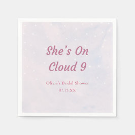 Ze is op Cloud 9 Pastel Droom Bruiloft Feest  Servet