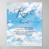 Ze is op Cloud 9 Ring Hunt Vrijgezellenfeest Game Poster (Voorkant)