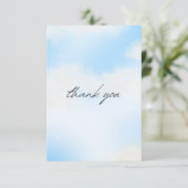 Ze is op cloud 9 Vrijgezellenfeest Dreamweaver Cas Bedankkaart (Staand voorkant)