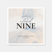 Ze is op cloud 9 Vrijgezellenfeest Dreamweaver Pas Servet (Voorkant)