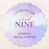 Ze is op cloud 9 Vrijgezellenfeest droompasta. Kartonnen Onderzetters (Voorkant)