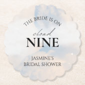 Ze is op cloud 9 Vrijgezellenfeest droompasta. Kartonnen Onderzetters (Voorkant)