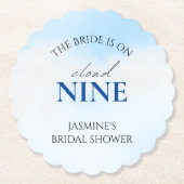 Ze is op cloud 9 Vrijgezellenfeest droompasta. Kartonnen Onderzetters (Voorkant)