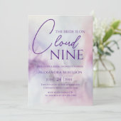 Ze is op cloud 9 Vrijgezellenfeest droompastael Sk Kaart (Staand voorkant)