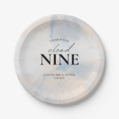 Ze is op cloud 9 Vrijgezellenfeest droompastael Sk Papieren Bordje (Voorkant)