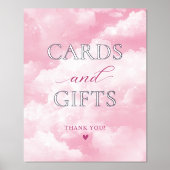 Ze is op cloud negen Kaarten & geschenken Folie Afdrukken (Voorkant)