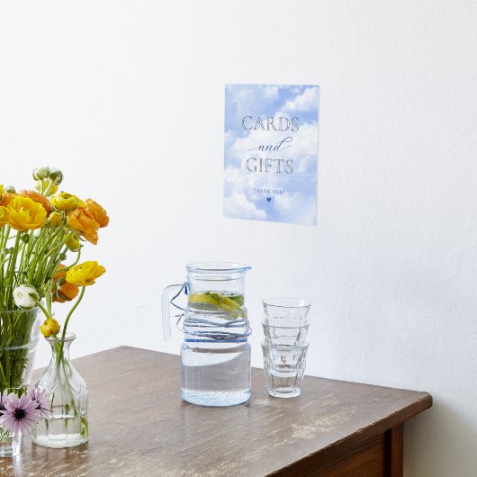 Ze is op cloud negen Kaarten & geschenken Folie Afdrukken (Laag (Keuken))