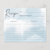 Ze is op cloud negen vrijgezellenfeest receptkaart (Voorkant)