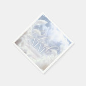 Ze is op Cloud Nine 9 White Pampas Vrijgezellenfee Servet (Hoek)