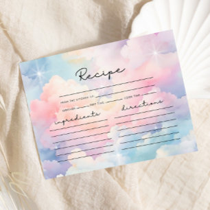 Ze is op Cloud Nine Recipe Vrijgezellenfeest Informatiekaartje