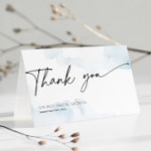 Ze is op Cloud Nine Vrijgezellenfeest Dusty Blue Bedankkaart