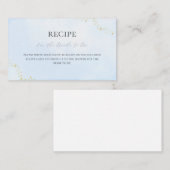 Ze is op Cloud Nine Vrijgezellenfeest Recipe Kaart Notitiekaartje (Voorkant / Achterkant)