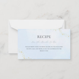 Ze is op Cloud Nine Vrijgezellenfeest Recipe Kaart Notitiekaartje