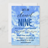 Ze is op de cloud negen! Bachelorette Party Kaart (Voorkant)