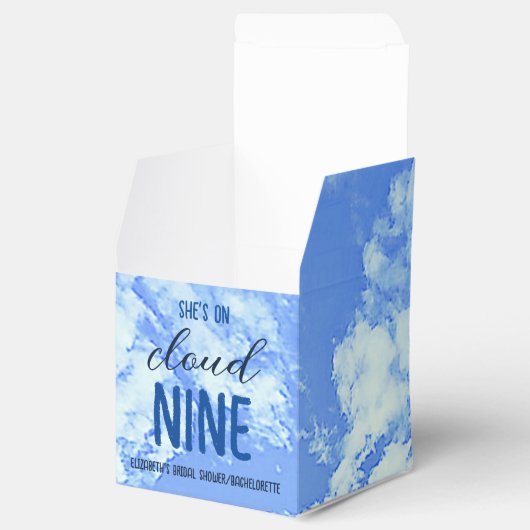 Ze is op de cloud negen! Vrijgezellenfeest/Bachelo Bedankdoosjes (Geopend)